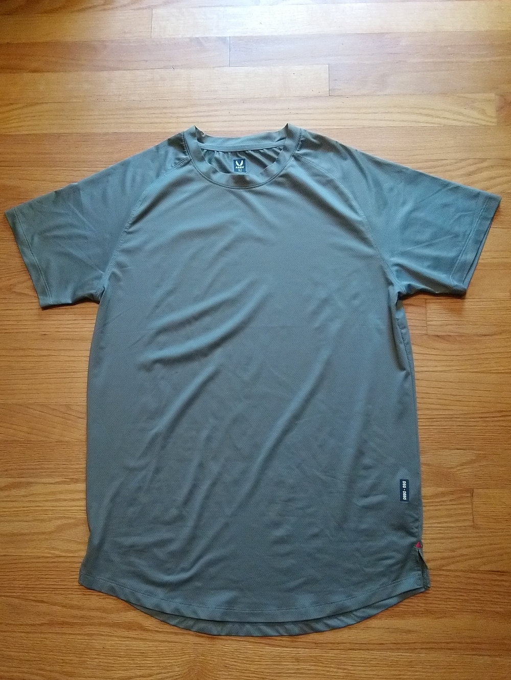 ASRV Men's Performance Crew Neck Shirt - Olive Green